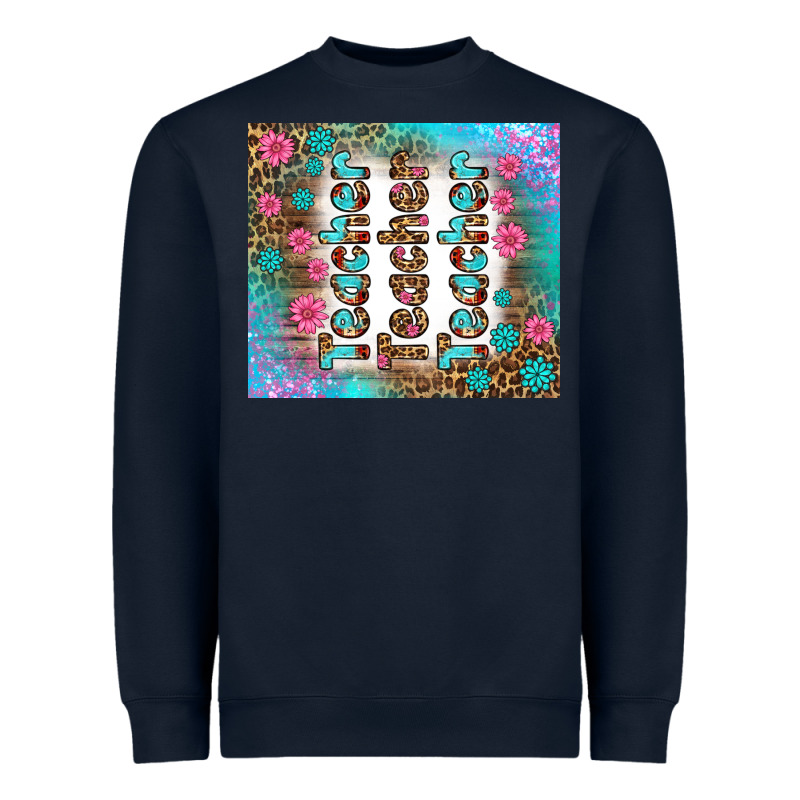 Teacher Gemstone And Pink Flower Tumbler Heavyweight Sweatshirt by BundleAndBundleShop | Teevron