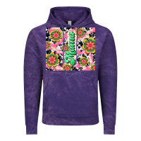 Cloud Purple mama with hippie daisies Vintage Hoodie - TumblerDesignByShophia