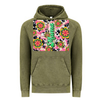 Vintage Olive mama with hippie daisies Vintage Hoodie - TumblerDesignByShophia