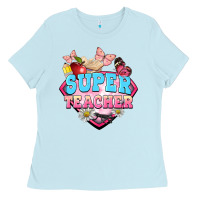 Baby Blue super teacher Ladies Tee - BarkalooDesign