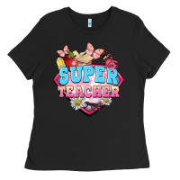 Black super teacher Ladies Tee - BarkalooDesign
