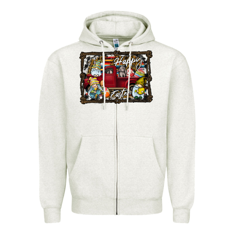 Happy Easter Zipper Hoodie by CowhideDigitalArt | Teevron