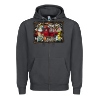 Smoke Happy Easter Zipper Hoodie - CowhideDigitalArt