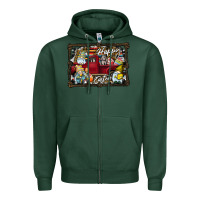 Sports Green Happy Easter Zipper Hoodie - CowhideDigitalArt