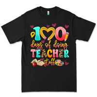 Black 100 days of doing teacher stuff Premium Tee - Artiststas