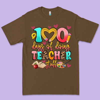 100 Days Of Doing Teacher Stuff Premium Tee Designed By Artiststas