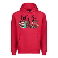 Cardinal Let's Go Girls Premium Hoodie - FaDigitalArtStudio