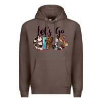 Coffee Let's Go Girls Premium Hoodie - FaDigitalArtStudio