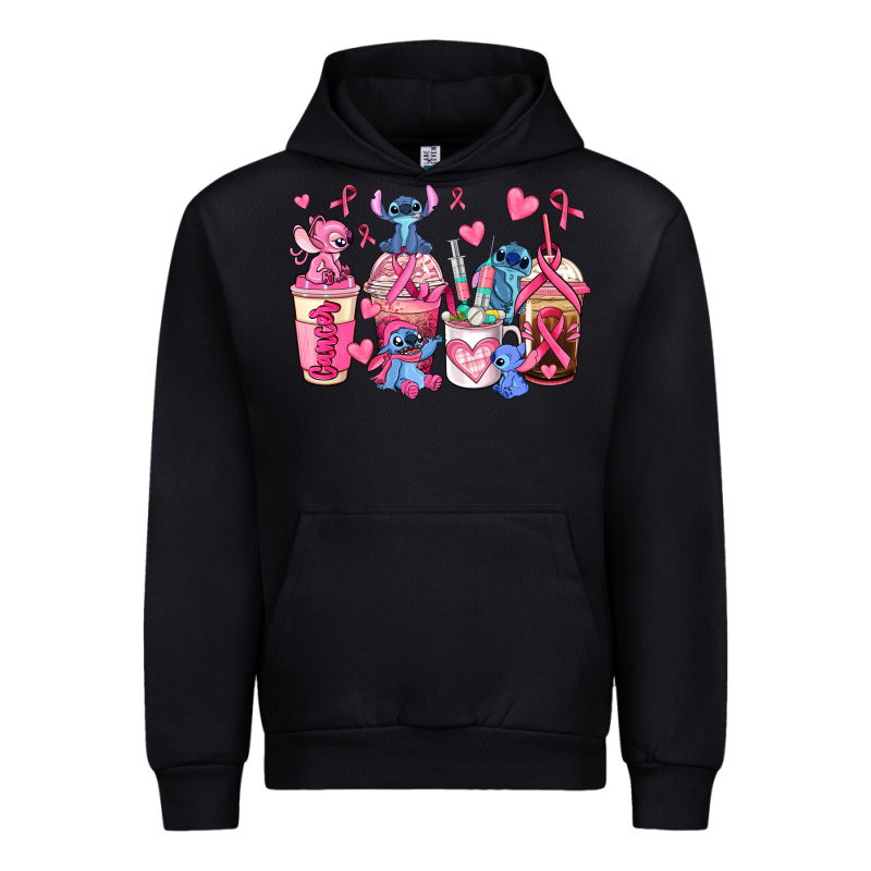 Breast Cancer Stitch Coffee Cups Urban Hoodie by AdoDesignShop | Teevron
