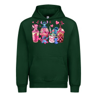 Forest Green breast cancer stitch coffee cups Urban Hoodie - AdoDesignShop