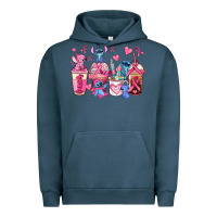 Pigment Midnight Navy breast cancer stitch coffee cups Urban Hoodie - AdoDesignShop