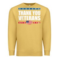Antique Gold Shirts For Veterans, Thank You Veterans Shirt Veterans Day Premium Sweatshirt - lanVoArt