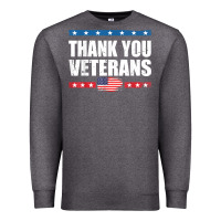 Charcoal Heather Shirts For Veterans, Thank You Veterans Shirt Veterans Day Premium Sweatshirt - lanVoArt