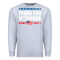 Heather Grey Shirts For Veterans, Thank You Veterans Shirt Veterans Day Premium Sweatshirt - lanVoArt