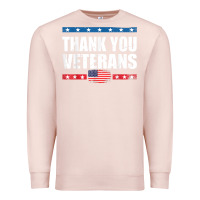 Pale Pink Shirts For Veterans, Thank You Veterans Shirt Veterans Day Premium Sweatshirt - lanVoArt