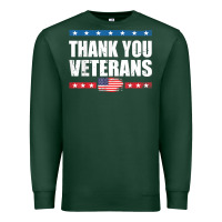 Sports Green Shirts For Veterans, Thank You Veterans Shirt Veterans Day Premium Sweatshirt - lanVoArt