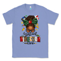 Colony Blue assistant director life afro messy bun Classic Tee - texasbilliewilder