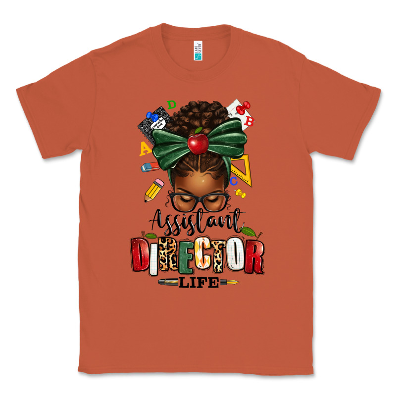 Assistant Director Life Afro Messy Bun Classic Tee by texasbilliewilder | Teevron