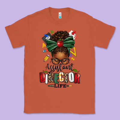 Assistant Director Life Afro Messy Bun Classic Tee Designed By Texasbilliewilder