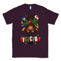 Plum assistant director life afro messy bun Classic Tee - texasbilliewilder