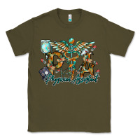 Army Green physician assistant Classic Tee - RacoonDesign