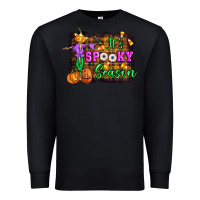 Black it's spooky season halloween Premium Sweatshirt - Artiststas