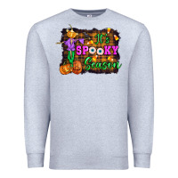 Heather Grey it's spooky season halloween Premium Sweatshirt - Artiststas