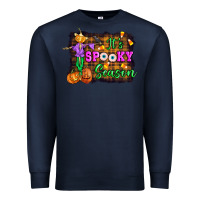 Navy it's spooky season halloween Premium Sweatshirt - Artiststas