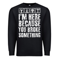 Black construction crew funny contractor gift premium t shirt Premium Sweatshirt - lanVoArt