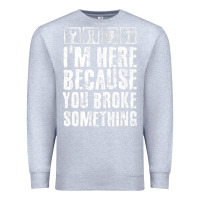 Heather Grey construction crew funny contractor gift premium t shirt Premium Sweatshirt - lanVoArt