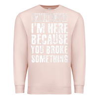 Pale Pink construction crew funny contractor gift premium t shirt Premium Sweatshirt - lanVoArt