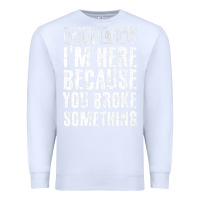 White construction crew funny contractor gift premium t shirt Premium Sweatshirt - lanVoArt