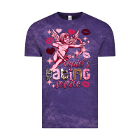 Cloud Purple Cupid's dating service Valentine's Day Vintage Tee - HowdyJamesFarm