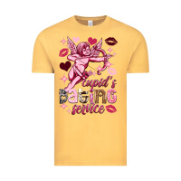 Vintage Mustard Cupid's dating service Valentine's Day Vintage Tee - HowdyJamesFarm