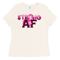 Bone strong af breast cancer Ladies Tee - BarkalooDesign