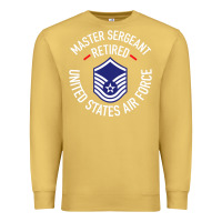 Antique Gold Limited Edition Master Sergeant Retired Air Force Military Retiremen Premium Sweatshirt - lanVoArt