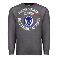 Charcoal Heather Limited Edition Master Sergeant Retired Air Force Military Retiremen Premium Sweatshirt - lanVoArt