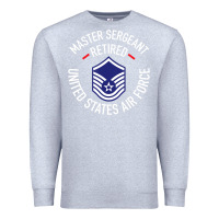 Heather Grey Limited Edition Master Sergeant Retired Air Force Military Retiremen Premium Sweatshirt - lanVoArt