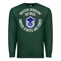 Sports Green Limited Edition Master Sergeant Retired Air Force Military Retiremen Premium Sweatshirt - lanVoArt
