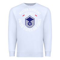 White Limited Edition Master Sergeant Retired Air Force Military Retiremen Premium Sweatshirt - lanVoArt