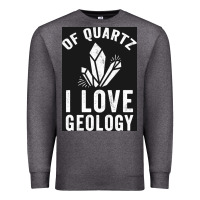 Charcoal Heather of quartz i love geology Premium Sweatshirt - lanVoArt