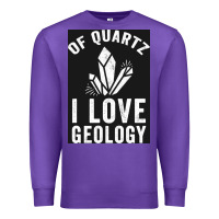 Purple of quartz i love geology Premium Sweatshirt - lanVoArt