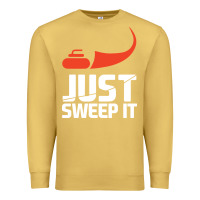Antique Gold just sweep it! funny curling sports gift hoodie Premium Sweatshirt - lanVoArt