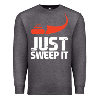 Charcoal Heather just sweep it! funny curling sports gift hoodie Premium Sweatshirt - lanVoArt