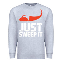 Heather Grey just sweep it! funny curling sports gift hoodie Premium Sweatshirt - lanVoArt