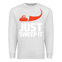 Oatmeal Heather just sweep it! funny curling sports gift hoodie Premium Sweatshirt - lanVoArt