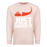 Pale Pink just sweep it! funny curling sports gift hoodie Premium Sweatshirt - lanVoArt