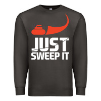 Smoke just sweep it! funny curling sports gift hoodie Premium Sweatshirt - lanVoArt