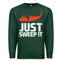 Sports Green just sweep it! funny curling sports gift hoodie Premium Sweatshirt - lanVoArt