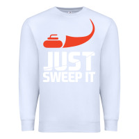 White just sweep it! funny curling sports gift hoodie Premium Sweatshirt - lanVoArt